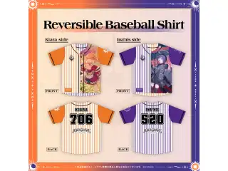 【先行発送】Takanashi Kiara / Ninomae Ina’nis 1st Concert "Drawn to Dawn" ライブグッズ Reversible Baseball Shirtの公式画像