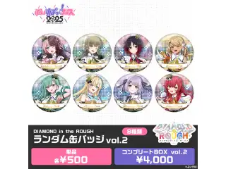 【事後販売】DIAMOND in the ROUGH　ランダム缶バッジ＆カード ランダム缶バッジ vol.2コンプリートBOXの公式画像