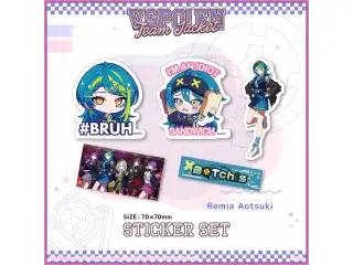 VSPO! EN Team Jacket Series - ステッカーセット 青月レミア