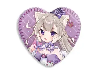 【2024バレンタイン】 ハート缶バッジA 夜絆ニウ