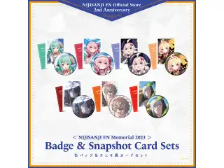 【NIJISANJI EN Memorial 2023】缶バッジ＆チェキ風カードセット ミリー・パフェ
