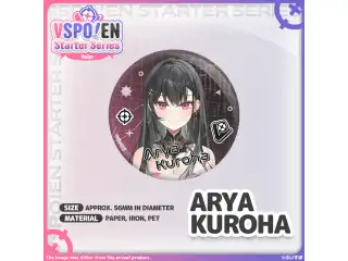 VSPO! EN Starter Series - 缶バッジ 黒刃アリヤ