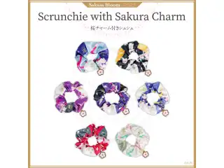 【Sakura Bloom 2023】桜チャーム付きシュシュ ペトラ グリンの公式画像