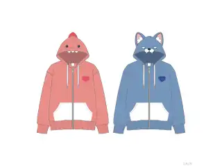 【ぎゃうるふ】パーカー 赤城ウェン