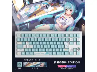 VSPO! GEAR ゲーミングキーボード 白波らむねEditionの公式画像