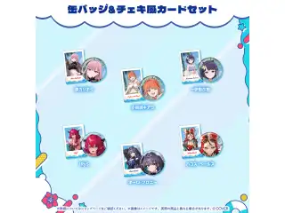 ホロナツパラダイス グッズ vol.2 缶バッジ&チェキ風カードセット ホロライブEnglish 一伊那尓栖の公式画像