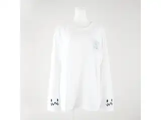 【或世イヌ】 2024誕生日　天竺アップリケ付きビッグシルエットロングTシャツ 白の公式画像