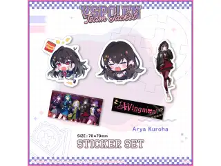 VSPO! EN Team Jacket Series - ステッカーセット 黒刃アリヤ