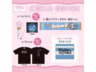 【2次販売】hololive 3rd Generation Live #きゅるるん大作戦 〜最強アイドル、推すしかないでしょ〜　ライブグッズ 応援セット 兎田ぺこら