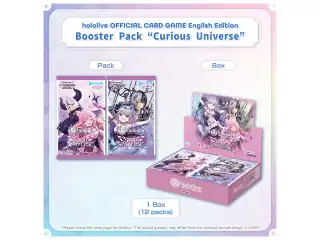 hololive OFFICIAL CARD GAME English Edition Booster Pack "Curious Universe"（Box：12 packs）の公式画像