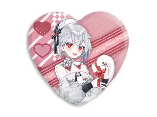 【2024バレンタイン】 ハート缶バッジB 白那しずくの公式画像