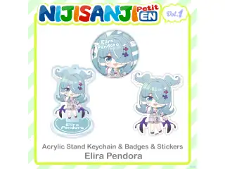 【NIJISANJI EN Petit vol.1】エリーラ ペンドラ 【NIJISANJI EN Petit vol.1】缶バッジ エリーラ ペンドラ