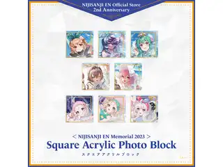 【NIJISANJI EN Memorial 2023】スクエアアクリルブロック LazuLight＆OBSYDIA＆Ethyria ver. フィナーナ 竜宮