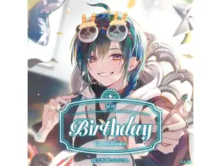 緑仙誕生日グッズ＆ボイス2026 箔押し缶バッジ&チェキ風カードの公式画像
