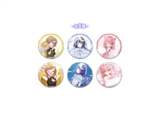 音ノ瀬らこ・ゆらぎゆら・虹深°ぬふ 3Dお披露目記念グッズ ランダム缶バッジ