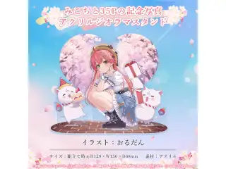 さくらみこ 誕生日記念2024 みこちと35Pの記念写真アクリルジオラマスタンド