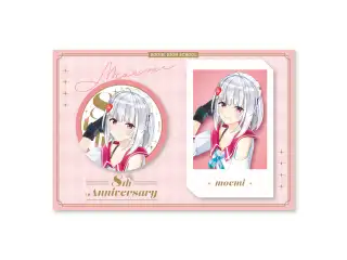 あおぎり高校 萌実 8周年記念グッズ チェキ風カード＆缶バッジセット