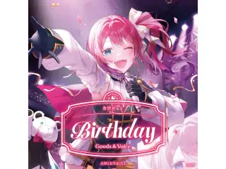 倉持めると誕生日グッズ＆ボイス2026 箔押し缶バッジ&チェキ風カードの公式画像
