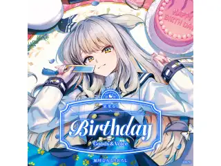 栞葉るり誕生日グッズ＆ボイス2026 箔押し缶バッジ&チェキ風カード