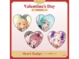 【NIJISANJI EN Valentine's Day 2023】ハート型缶バッジ ランダム缶バッジ