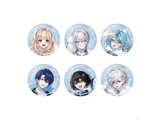 【White Snow Christmas】箔押し缶バッジ 珠乃井ナナ