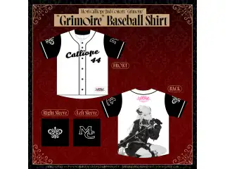 Mori Calliope 2nd Concert "Grimoire"ライブグッズ 2次販売 Baseball Shirtの公式画像