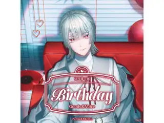 弦月藤士郎誕生日グッズ＆ボイス2026 箔押し缶バッジ&チェキ風カードの公式画像