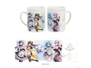 【いずれ菖蒲か杜若 Half Anniversary】蓋付きマグカップ