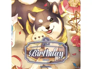黒井しば誕生日グッズ2026 箔押し缶バッジ&チェキ風カード