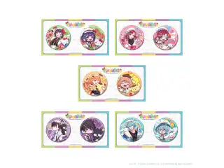 【Speciale×サンリオキャラクターズ】キラキラ缶バッジセット 渚トラウト×シナモロールの公式画像