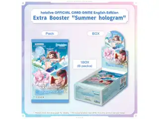 hololive OFFICIAL CARD GAME English Edition Extra Booster "Summer hologram" (Box: 8 packs)の公式画像