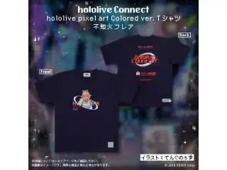 hololive Connect hololive pixel art 3期生 Colored ver. Tシャツ 不知火フレア XLの公式画像