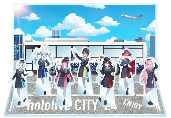 hololive CITY’24「hololive TOURIST」ツアーパッケージ特典 描き下ろしジオラマアクリルスタンドの共通画像