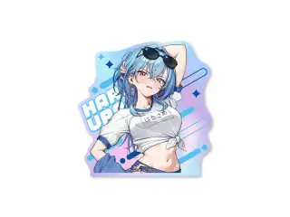 あおぎり高校 春雨麗女 3周年記念グッズ ダイカットオーロラステッカーの公式画像
