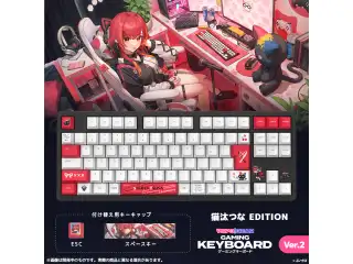 VSPO! GEAR ゲーミングキーボード Ver.2 猫汰つな