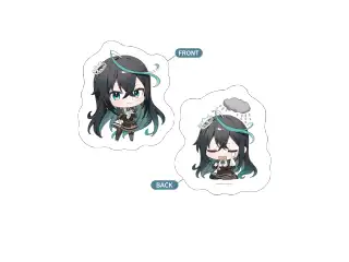 雨夜リズ 1周年記念グッズ 両面ダイカットクッション