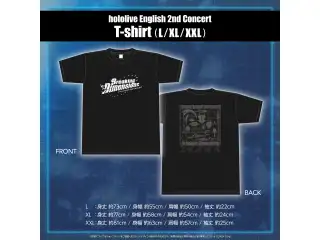 「hololive English 2nd Concert -Breaking Dimensions-」ライブグッズ 受注販売 T-shirt XLの公式画像