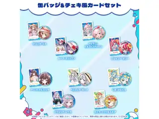ホロナツパラダイス グッズ vol.2 缶バッジ&チェキ風カードセット ホロライブインドネシア カエラ・コヴァルスキアの公式画像