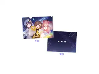 音ノ瀬らこ・ゆらぎゆら・虹深°ぬふ 3Dお披露目記念グッズ クリアファイルの公式画像