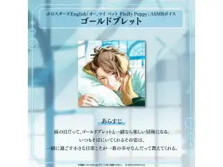ホロスターズEnglish「オー、マイ ペット Fluffy Puppy」ASMRボイス ゴールドブレットの公式画像