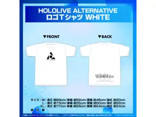 HOLOLIVE ALTERNATIVE グッズ ロゴTシャツ WHITE L