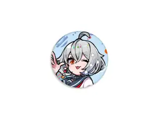 【2024雨の日】缶バッジ 白那しずく