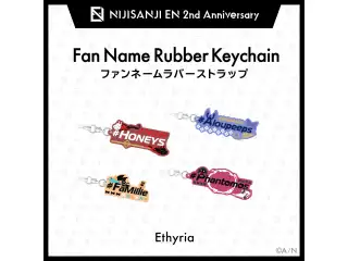 【NIJISANJI EN 2nd Anniversary】ファンネームラバーストラップ（Ethyria） エナー・アールウェット