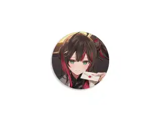 【緋月ゆい】2024年誕生日　缶バッジ 緋月ゆいの公式画像