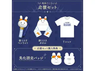 1st兎田ぺこらいぶ「うさぎ the MEGAMI!!」ライブグッズ 2次販売 応援セットの公式画像