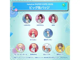 hololive SUPER EXPO 2025 ビッグ缶バッジ 1期生 赤井はあとの公式画像