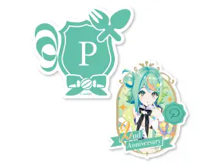 あおぎり高校 ぷわぷわぽぷら 2周年記念グッズ ステッカーセット