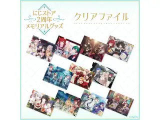 【にじストア2周年メモリアルグッズ】クリアファイル 朝日南アカネ、北小路ヒスイ、周央サンゴ、東堂コハク、西園チグサ
