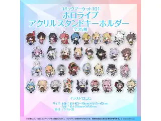 コミックマーケット101 グッズ 2期生 ホロライブ アクリルスタンドキーホルダー 紫咲シオン