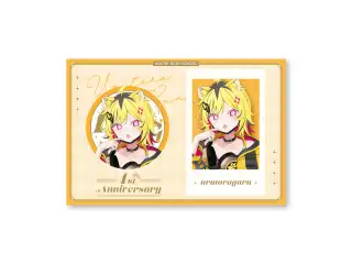 あおぎり高校 うる虎がーる 1周年記念グッズ チェキ風カード＆缶バッジセット